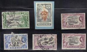 ROSS1374: NIGERIA  LOT# 1 **USED**  1953-58  NICE STAMPS 