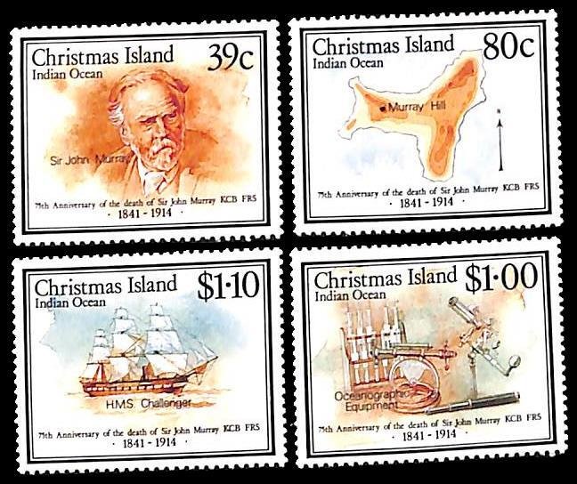 Christmas Islands 1989, J. Murray 4v, MNH