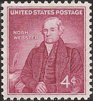 # 1121 MINT NEVER HINGED NOAH WEBSTER