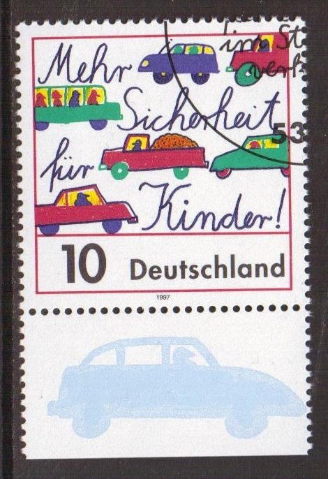 Germany  #1979  cancelled  1997  traffic security  10pf