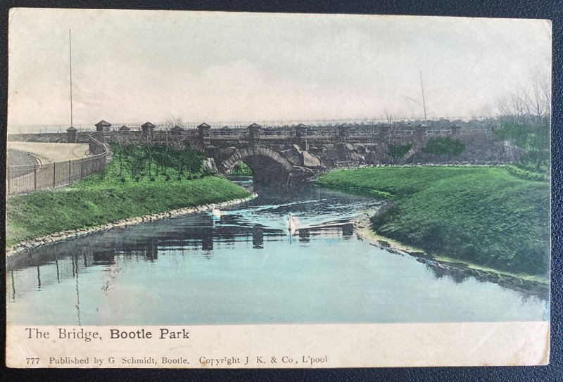 1904 Liverpool England Picture Postcard Cover To London Bridge Bootle Park