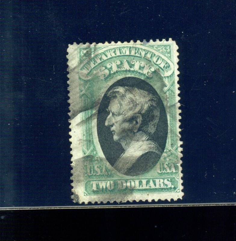 Scott #O68 STATE Dept Hi Value Official Used Stamp (Stock #O68-6)