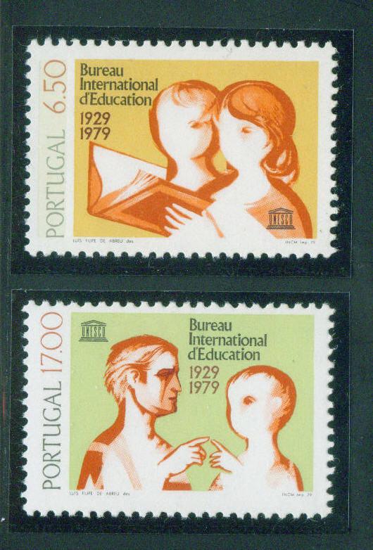 Portugal Scott 1433-4 MNH** 1979 Unesco Stamp set