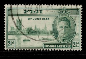 FIJI GVI SG268, 2½d green, FINE USED.