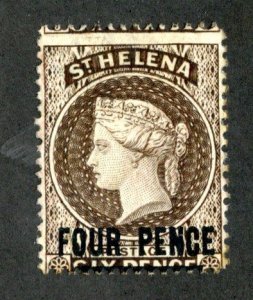 1894 St Helena Sc#38a annuled ( 1468 BCX2 )