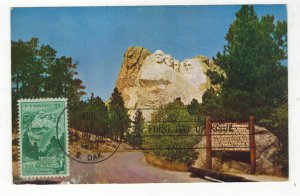1952 MOUNT RUSHMORE NATIONAL MONUMENT 1011 FDC COLOR POSTCARD MAXICARD