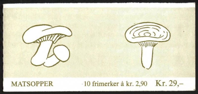 Norway 1988 Mushrooms Booklet MNH