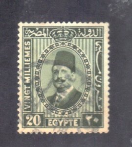 EGYPT SC# 142 USED  20m 1927-37