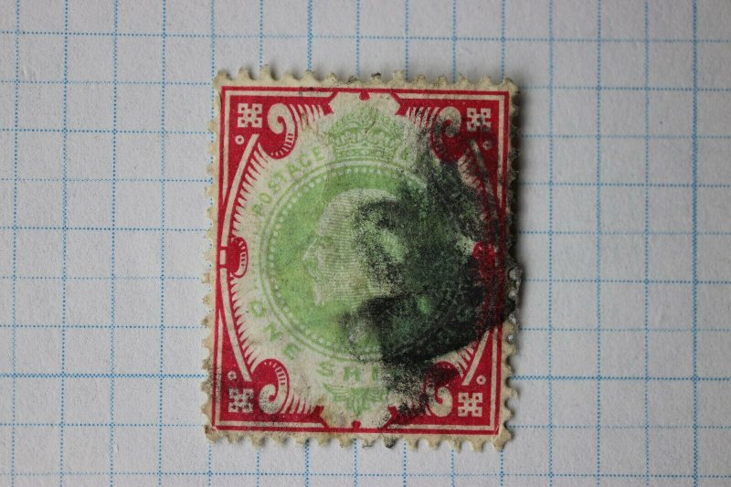 GB sc#138de scarlet yellow green used 1sh cv$57.50