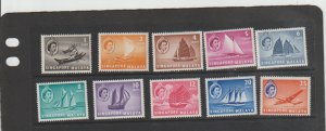 Singapore Scott #28-37 MNH 1955 VF   Short Set