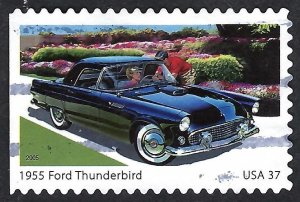 United States #3935 37¢ Sporty Cars of the 1950s - 1955 Ford Thunderbird. Used.