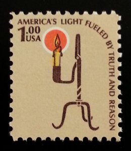 1979 $1 Americana Issue, Rush Lamp Scott 1610 Mint F/VF NH