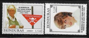 Honduras 1997 Diana Princess of Wales Sc C1011-C1012 MNH A220