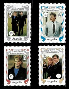 Anguilla 1986 - Royal Wedding, Prince Andrew, Sarah - Set of 3v - 683-86 - MNH