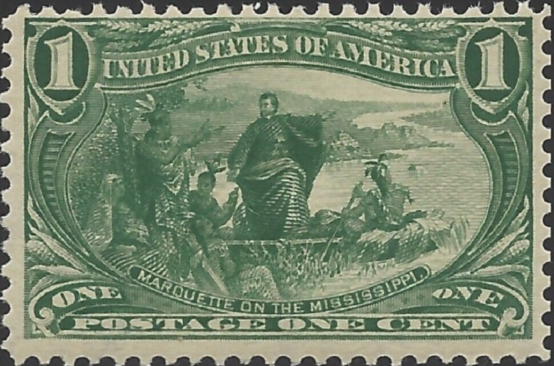 US Scott #285 MNH OG VF 1 Cent 1898 Trans Mississippi Expo Stamp
