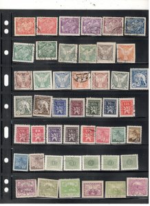 CZECH REPUBLIC COLLECTION ON STOCK SHEET MINT/USED