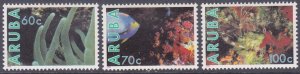 Aruba 56-58 MNH 1990 Fish & Marine Life Set of 3 Very Fine