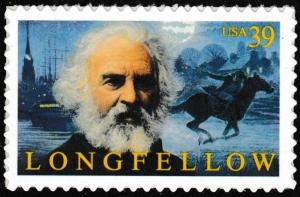 US 4124 Henry Wadsworth Longfellow 41c single (1 stamp) MNH 2007