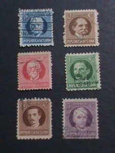 ​CUBA-1917   105 YEARS OLD-CUBA FAMOUS PERSONS USED VF WE SHIP TO WORLDWIDE