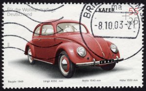 Germany #B941 45c+20c Used Semi-Postal (1949 Volkswagen Beetle)