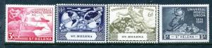 St. Helena 132-135, MH, UPU-75 1949 Plane Ship Hemisphere Globe. 