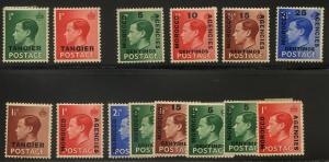 Morocco Agencies 1936 KEVIII Selection  Mint