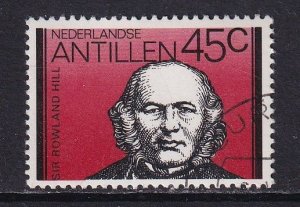 Netherlands Antilles #456a  cancelled 1980   Rowland Hill 45c red . from sheet.