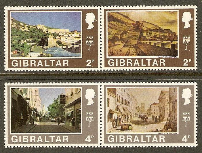 Gibraltar #247a-54a NH Wmk 314 Upright