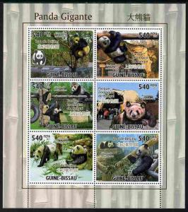 Guinea - Bissau 2011 Giant Pandas perf sheetlet containin...