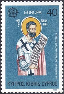 Cyprus 533 St Barnabas Patron Saint Europa CEPT 1980 MNH