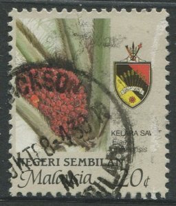 STAMP STATION PERTH Negri Sembilan #104 Agriculture Type & State Crest Used 1986