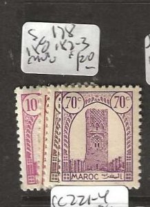 MOROCCO SC 178, 180, 182-183    MOG       P0130B  H