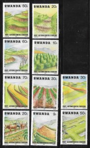 Rwanda 1983 Soil Erosion Prevention Sc 1140-1149 MNH A761