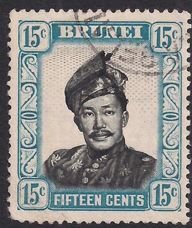 Brunei 1964 – 72 QE2 8ct Sultan Omar MM SG 123a ( R1007 )