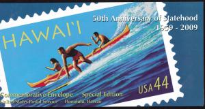 US Scott 4415 Hawaii statehood on Limited Edition Silk cover