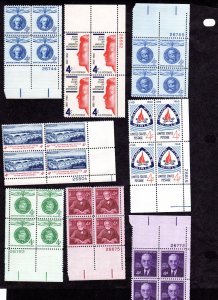 Scott # 1159 - 1172, MNH, Plate Blocks.CV = $ 8.00. Face = $ 1.28 Lot 230739