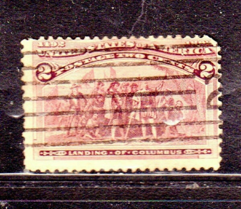 #231 2 CENT COLUMBIAN F-VF USED h