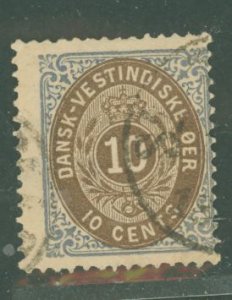 Danish West Indies (& U.S. Virgin Islands) #10a Used Single