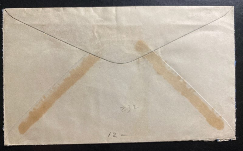 1937 Corner Brook Newfoundland Cover King George VI Coronation Stamp To Chicago