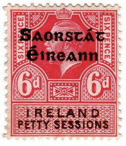(I.B) George V Revenue : Ireland Petty Sessions 6d (Free State OP)