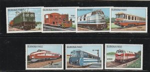 BURKINA FASO #732-8 MINT NEVER HINGED COMPLETE