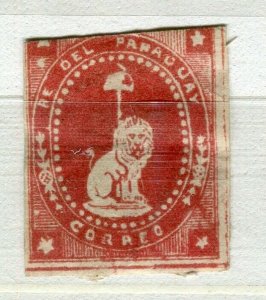 PARAGUAY; 1860s early classic Lion Type PROOF COLOUR TRIAL Mint value