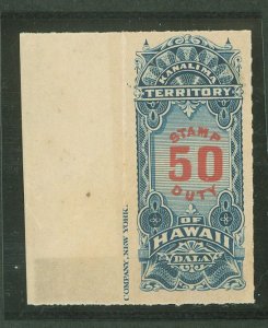 Hawaii #R12 Unused Single