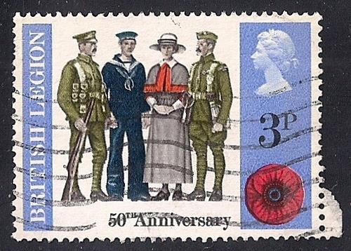 Great Britain #654 3P Military used EGRADED XF-SUPERB 95 XXF