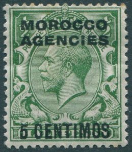Morocco Agencies 1914 SG129 5c on ½d green KGV MH (amd)