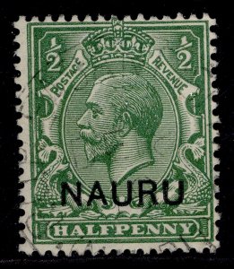 NAURU GV SG1, ½d yellow-green, FINE USED. Cat £13.