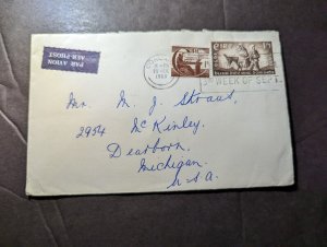 1960 Ireland Airmail Cover Corcaigh to Dearborn MI USA Bandon Carnival