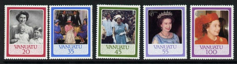 Vanuatu 414-8 MNH Queen Elizabeth 60th Birthday 