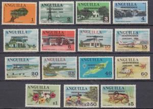 Anguilla -1969 Independence Sc# 53/67 - MH (896)