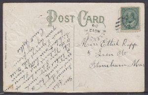 Canada - Nov 12, 1909 Allendale, NS Split Ring Cancel on Card